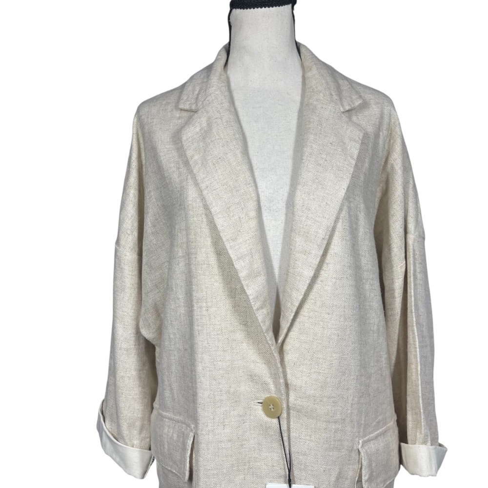 Zara Linen Coat - Picture 4 of 5